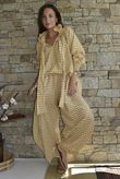 Nonni Gingham Poet Blouse Mustard