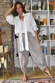 Nonni Gingham Shelby Barrel Pant Mocha