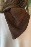 Nora Triangle Knit Scarf Chocolate Marl