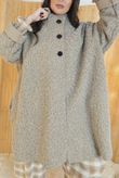 Norbury Funnel Trapeze Coat Oatmeal 