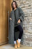 Norbury Japanese Duster Coat Khaki