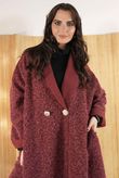 Norbury Relaxed Coat Burgundy