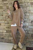 Nuk Stretch Velour Zip Sweatshirt Camel /15=