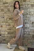 Nuk Stretch Velour Zip Sweatshirt Camel /15=