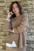 Nuk Stretch Velour Zip Sweatshirt Camel /15=