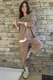 Nuk Stretch Velour Zip Sweatshirt Camel /15=