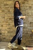 Nuk Stretch Velour Zip Sweatshirt Navy /18=