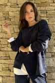 Nuk Stretch Velour Zip Sweatshirt Navy /18=
