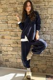 Nuk Stretch Velour Zip Sweatshirt Navy /18=