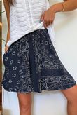 Ole Bubble Cotton Bandana Shorts Navy