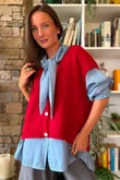 Oliver Knit Waistcoat Morello Marl