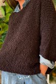 Original Boucle Sloppy Joe Knit Chocolate /20=