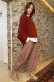 Original Boucle Sloppy Joe Knit Rust