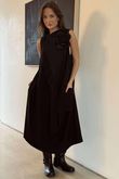 Oscar Ordin Dress Black 