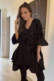 Oscar Petra Rue Dress Black