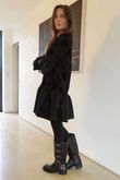 Oscar Petra Rue Dress Black