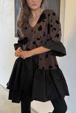 Oscar Petra Rue Dress Chocolate
