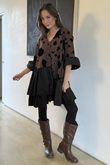 Oscar Petra Rue Dress Chocolate