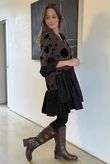 Oscar Petra Rue Dress Chocolate