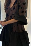 Oscar Petra Rue Dress Chocolate