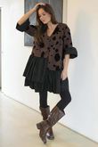 Oscar Petra Rue Dress Chocolate
