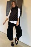 Oscar Tank Polkadot Black