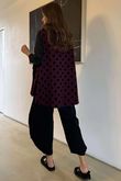 Oscar Tank Polkadot Burgundy