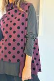 Oscar Tank Polkadot Burgundy