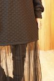 Oscar Vivi Tulle Jumper Dress Black /40=