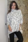 Oslo Animal Dip Back Knit Cloud