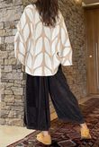 Oslo Orla Batwing Slouch Knit Camel And Ecru