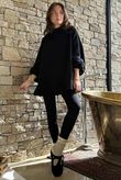 Oversized Buzz Knit Black