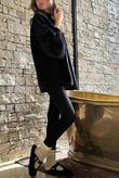 Oversized Buzz Knit Black