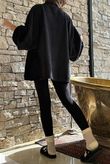 Oversized Buzz Knit Black