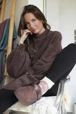 Oversized Buzz Knit Chocolate