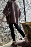 Oversized Buzz Knit Chocolate
