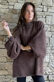 Oversized Buzz Knit Chocolate