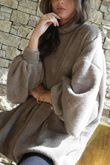 Oversized Buzz Knit Mocha /15
