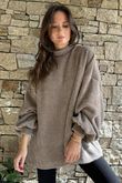 Oversized Buzz Knit Mocha