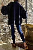 Oversized Buzz Knit Navy