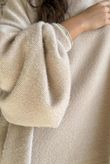 Oversized Buzz Knit Stone