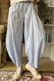Padstow Stripe Classic Barrel Pant Bay Blue