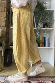 Padstow Stripe Classic Barrel Pant Fresh Ochre