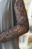 Paisley Park Flock Body Skim Top Black