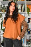 Paisley Layering Top Conker