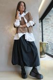 Paloma Bubble Hem Midi Skirt Black  /50 Pre order 1 week 