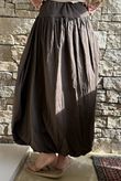 Paloma Bubble Hem Midi Skirt Chocolate - 