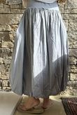 Paloma Bubble Hem Midi Skirt Cloud Grey