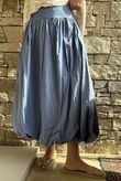 Paloma Bubble Hem Midi Skirt Denim - 
