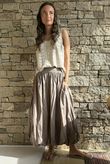 Paloma Bubble Hem Midi Skirt Mocha - 